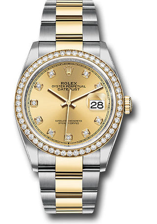 ROLEX DATEJUST 36MM 1994 STEEL AND YELLOW GOLD # 126283