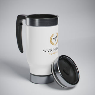 Watchfinder Stainless Steel Travel Mug with Handle, 14oz