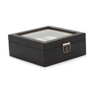 WOLF Palermo 6 Piece Watch Box | Black