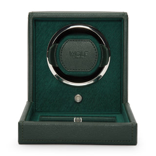 WOLF Cub Single Watch Winder with Cover | Green