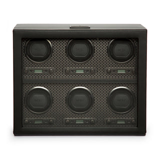 WOLF Axis 6 Piece Watch Winder | Powder Coat