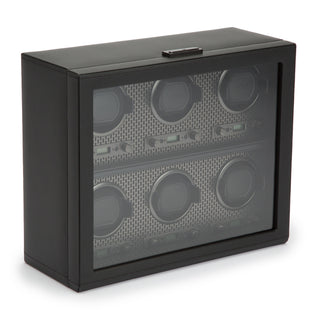 WOLF Axis 6 Piece Watch Winder | Powder Coat