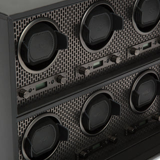 WOLF Axis 6 Piece Watch Winder | Powder Coat