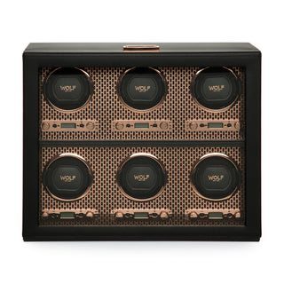 WOLF Axis 6 Piece Watch Winder | Copper