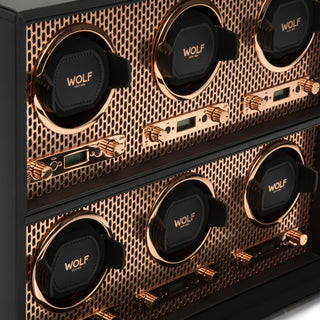 WOLF Axis 6 Piece Watch Winder | Copper