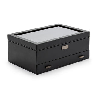 WOLF Axis 10 Piece Watch Box with Drawer | Powder Coat