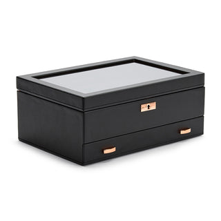 WOLF Axis 10 Piece Watch Box with Drawer | Copper