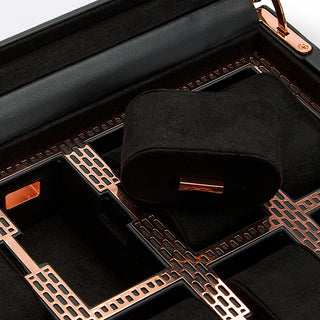 WOLF Axis 15 Piece Watch Box | Copper