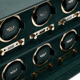 WOLF British Racing 6 Piece Watch Winder | Green