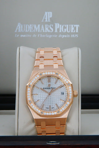 AUDEMARS PIGUET ROYAL OAK 37MM (20BP) #15451O (FACTORY DIAMOND BEZEL)