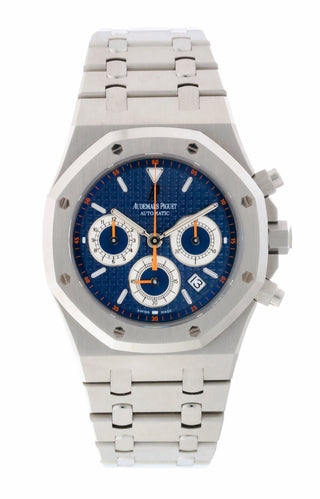 Audemars Piguet Royal Oak 39mm Blue Dial Steel Mens Watch 26300ST