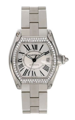 CARTIER ROADSTER MEDIUM #2510 (CUSTOM DIAMONDS)