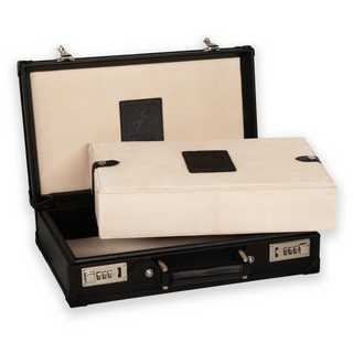 Honoré Ten Piece Watch Trunk | Black/Cream