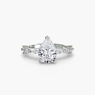 Solitaire with Eternity Pavé
