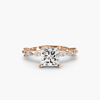 Solitaire with Eternity Pavé