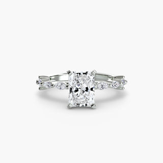 Solitaire with Eternity Pavé