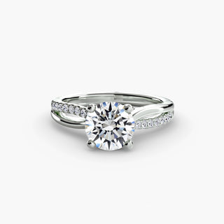 The Split Shank Pavé Solitaire