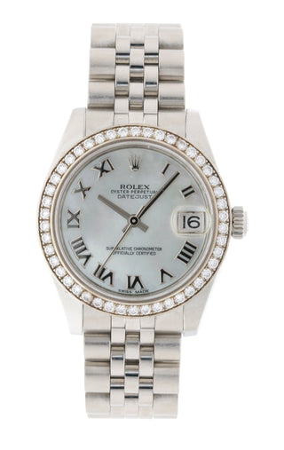 ROLEX DATEJUST 31MM #178384 (FACTORY DIAMOND BEZEL)