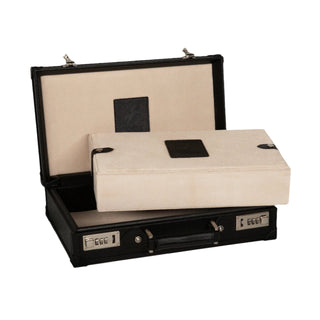 Honoré Ten Piece Watch Trunk | Black/Cream