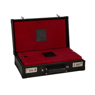 Honoré Ten Piece Watch Trunk | Black/Crimson