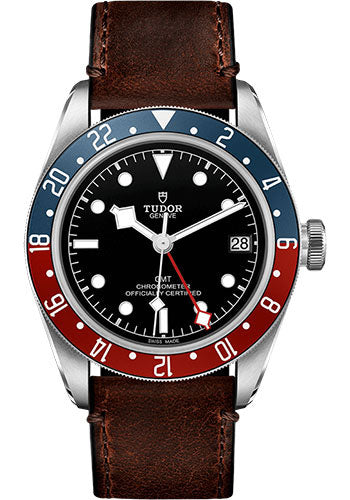 Tudor black bay gmt leather sale