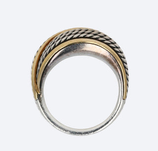 MARK LASH 18K GOLD AND SILVER RING