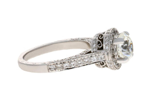 2.01ct ROUND BRILLIANT DIAMOND RING WITH 14K WHITE GOLD SETTING (SI1 - E/F)