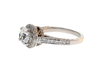 2.01ct ROUND BRILLIANT DIAMOND RING WITH 14K WHITE GOLD SETTING (SI1 - E/F)