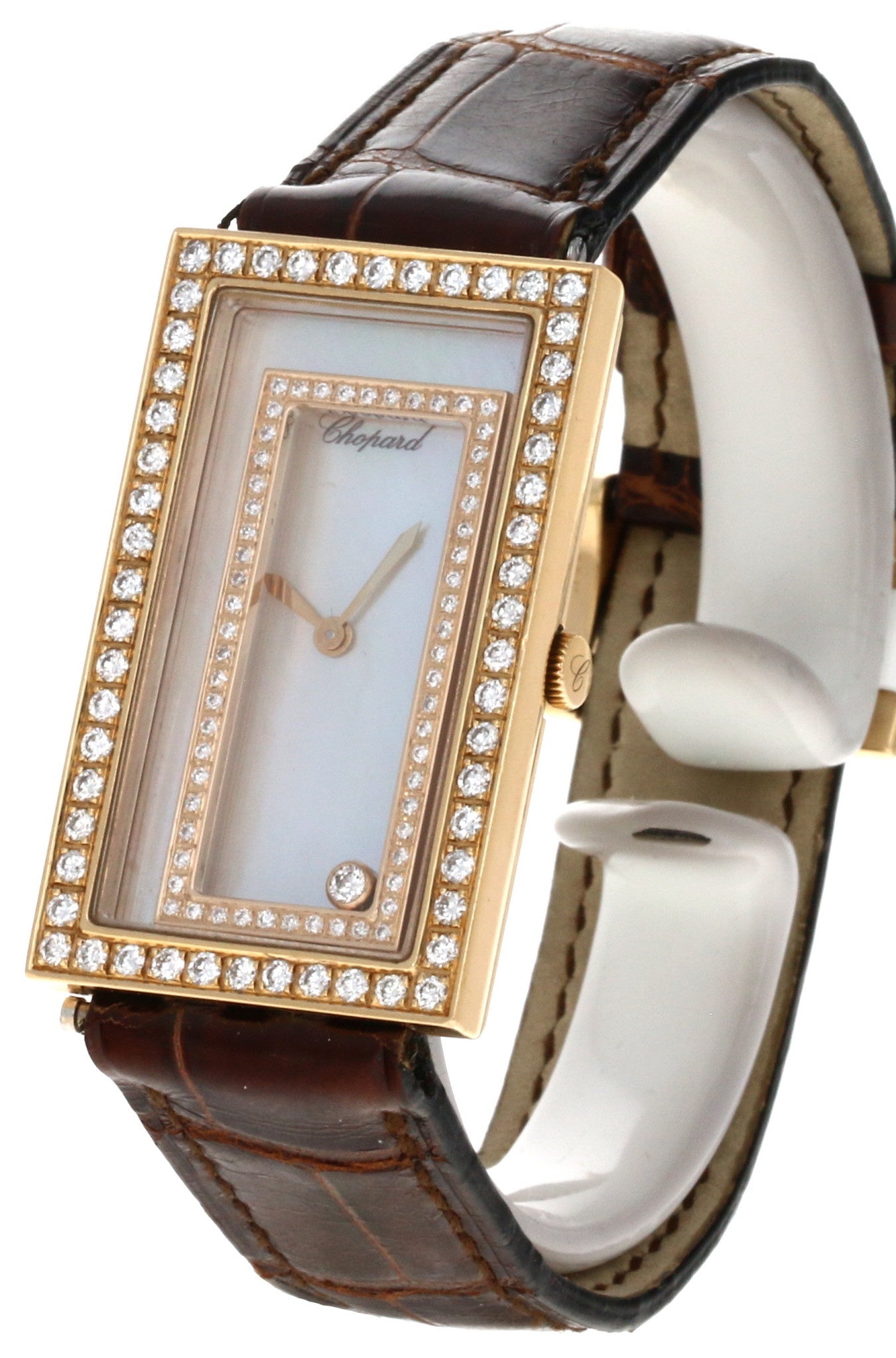 CHOPARD HAPPY SPIRIT LARGE RECTANGLE DIA